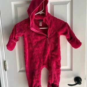 REI Fuchsia Hooded Kids One Piece